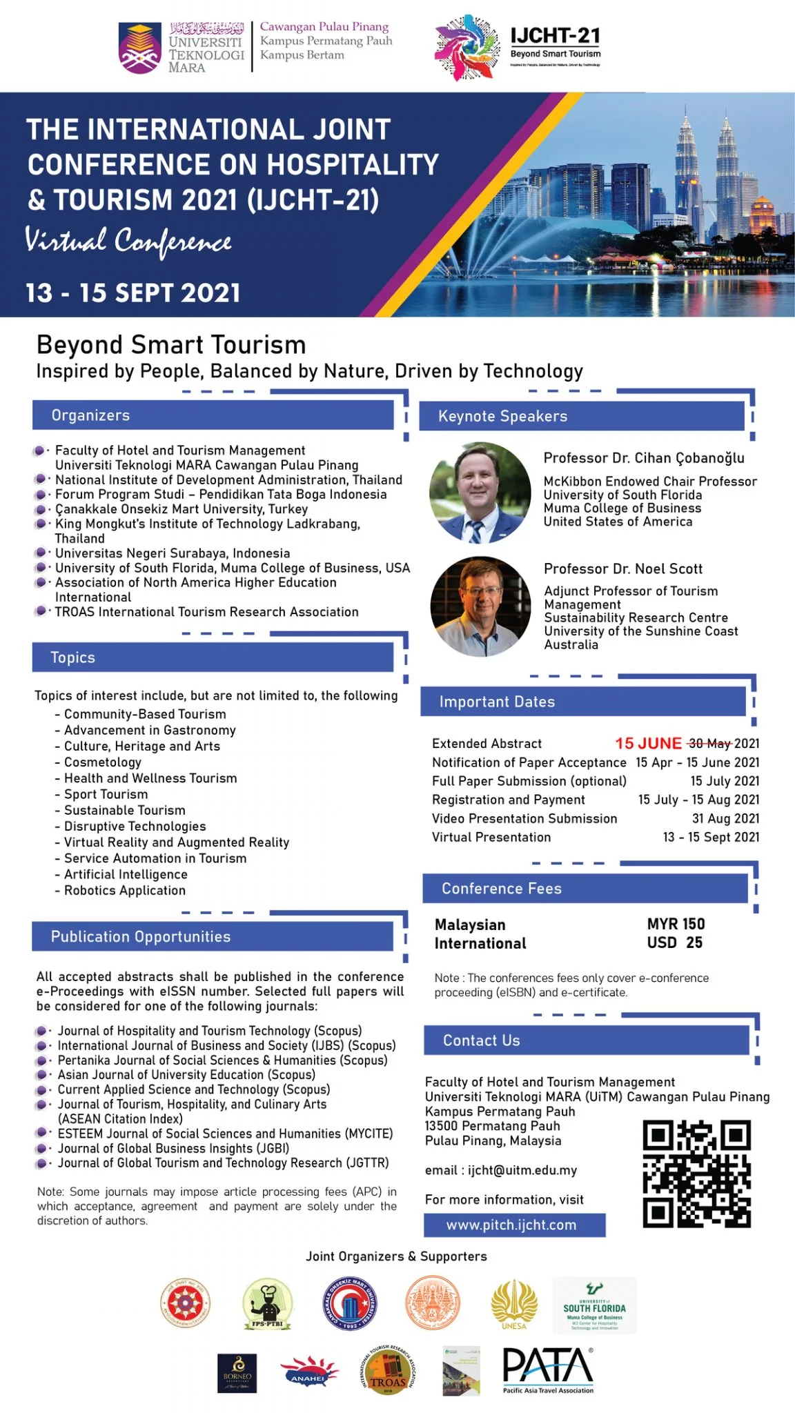 The International Joint Conference on Hospitality & Tourism 2021 (IJCHT-21)