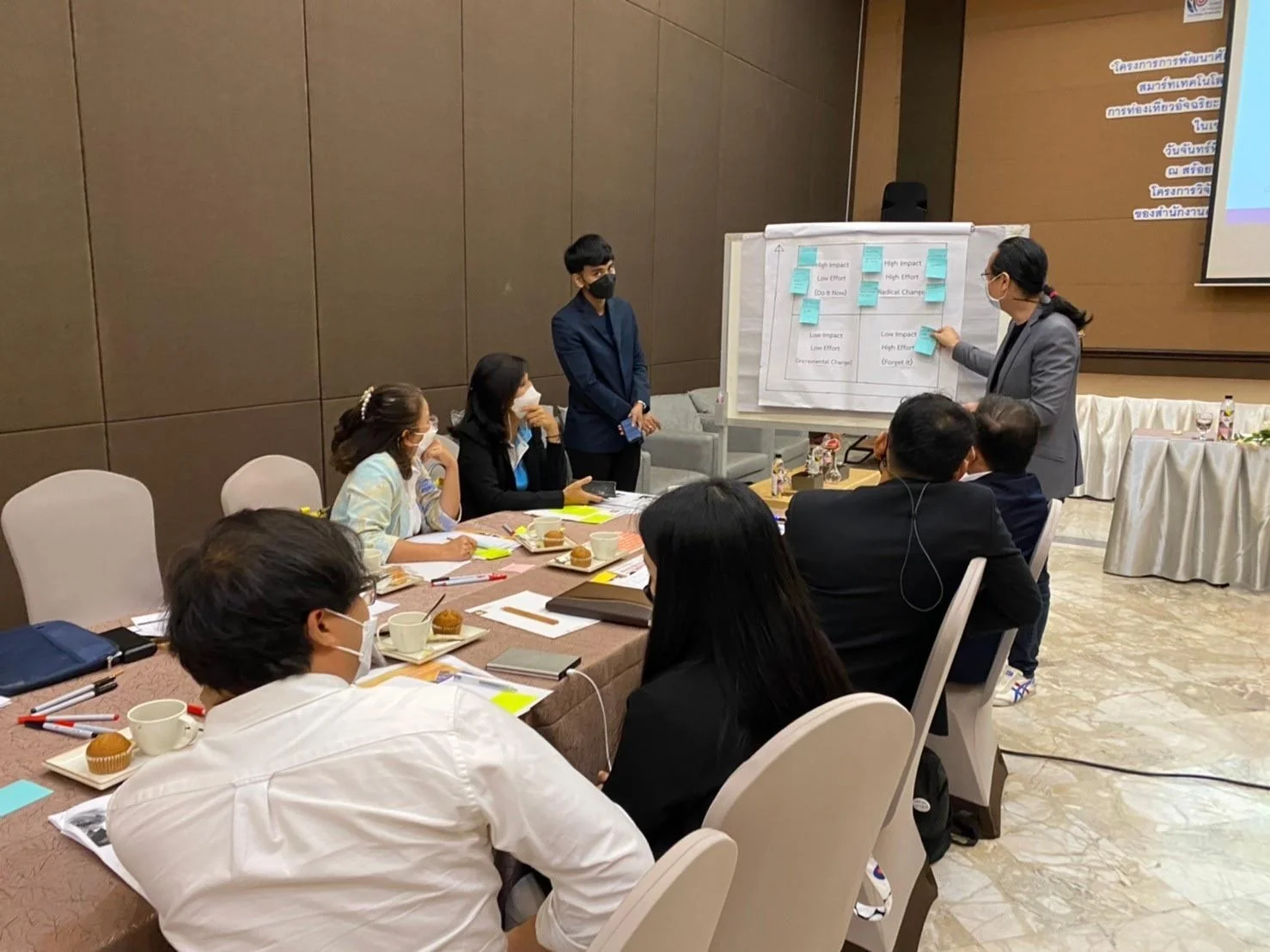 รองศาสตราจารย์ ดร. พัทรียา หลักเพ็ชร หรือ อาจารย์เชอร์รี่ นำทีมลงพื้นที่