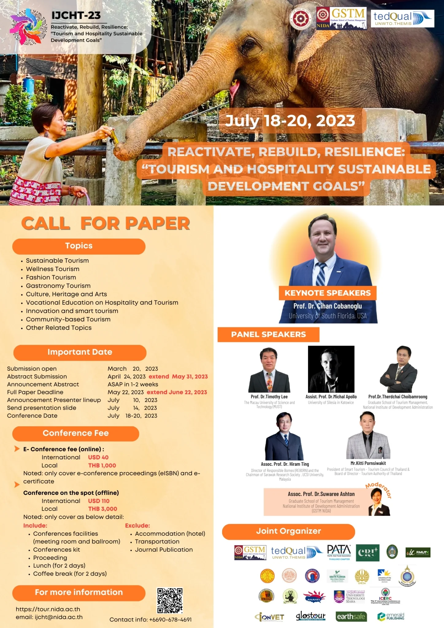 The International Joint Conference on Hospitality & Tourism 2023 (IJCHT-23)