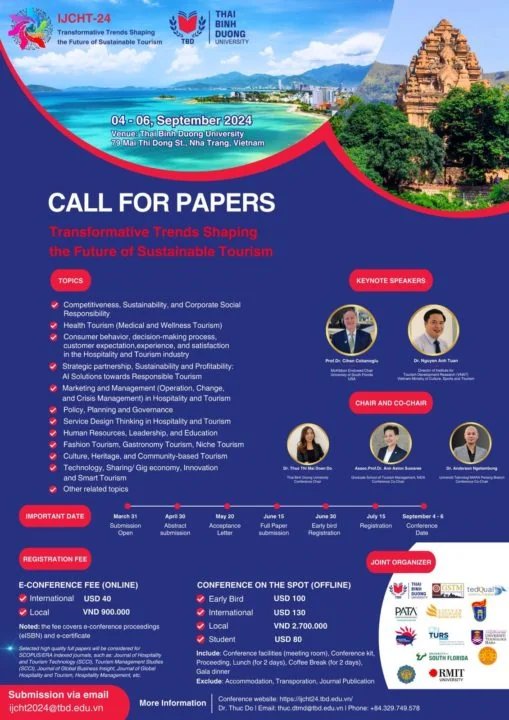 The 4rd IJCHT 2024 board committee cordially invite you all to participate international conference