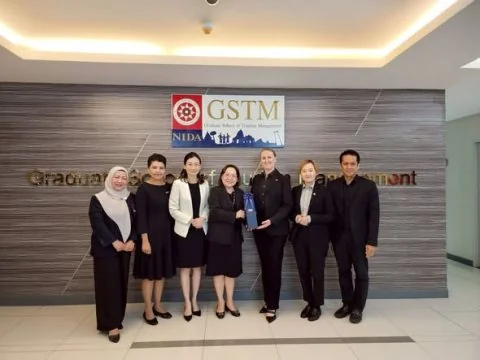 ก้าวสู่ผู้นำระดับโลก: GSTM NIDA ต้อนรับผู้แทน THE-ICE เดินหน้าเต็มที่สู่การรับรองมาตรฐานคุณภาพการศึกษาสากล