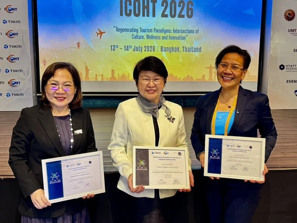 ผู้บริหารและคณาจารย์ NIDA รับรางวัลระดับนานาชาติ ICOHT 2026